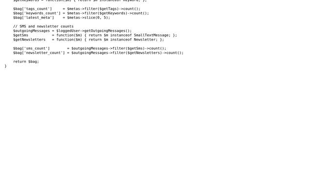 PHP MVC controller code needs diet?