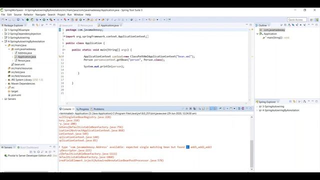 Autowiring In Spring Using @Autowired Annotation смотреть онлайн