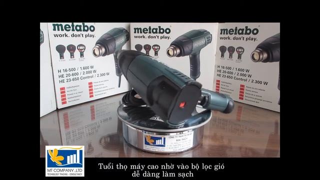 Dụng cụ DIY - Súng thổi hơi nóng Metabo (Đức) - Hotline: 0913 23 80 23 смотреть онлайн