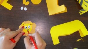 Lion Craft || How to make a paper lion easy || Tiger Craft Ideas