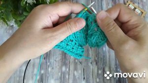 Вязание. СУПЕР-ЛЁГКИЙ УЗОР "Вертикальные ажурные дорожки". Мастер-класс + Схема!!! /Knitted pattern