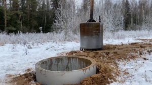 Бурение колодца в плывуне Плывун в колодце ???Бурение колодца машиной в Московской Области зимой