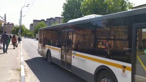 "Новинка в Мострансавто". Автобус ЛиАЗ-5292.65 остановка Горсовет (Дмитров) 12.06.2023