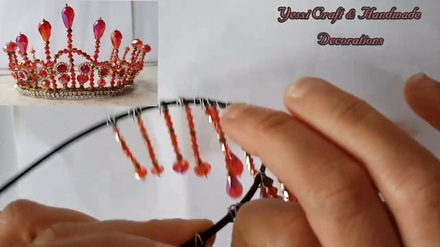 Crown DIY/beautiful and easy/beads work.