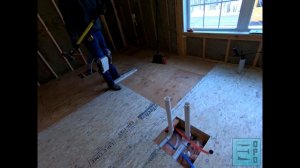 ОСБ плита на пол. Установка дверей на чердак. Пневмо-строительный пистолет. Строительство в США