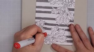 Tips for Simple No-Line Colouring (Ellen Hutson Christmas in July blog hop)
