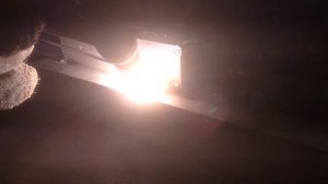 сварка алюминия, горит вольфрам .