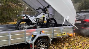 Опция «Крепление эндуро мотоцикла в прицепе»