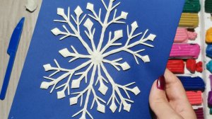 Как сделать снежинку из пластилина. DIY. Зимние поделки. How to make a snowflake