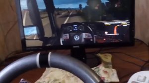 Руль, КПП, панель для игры Евро Трак Симулятор 2.