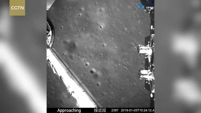 Видео посадки китайского лунохода на обратную сторону Луны смотреть онлайн