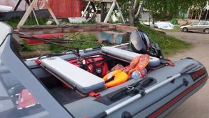 Носовая приспособа для перемещения лодки пвх по суше