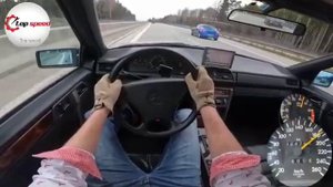 Mercedes-Benz W124 E500 Top speed Drive ON Top speed ?️?️