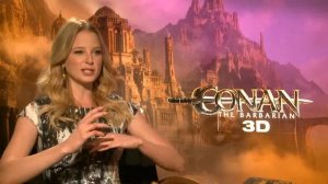 Rachel Nichols (Tamara) Interview "Conan the Barbarian" (2011)