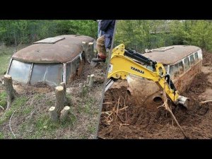 КАПСУЛА ВРЕМЕНИ,ОБНАРУЖИЛИ В ЛЕСУ НО КАК ОТКОПАТЬ СТАРОЕ АВТО.