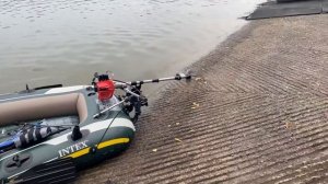 Intex Seahawk 3 Boat with Motor Mount and Sican 52cc 2-Stroke Outboard Engine MPH Speed Test