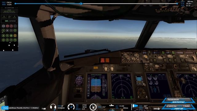 ✈ X- Plane 11 - BOEING 737-800 RG MOD -- Copenhagen (EKCH) - Zakynthos (LGZA) -- IVAO -- NEW SCENER смотреть онлайн
