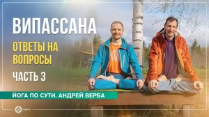 Випассана. Ответы на вопросы. Часть 3. Андрей Верба