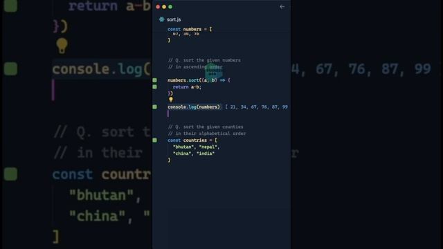 Mastering JavaScript's Array.sort: Sorting Strings and Numbers Like a Pro #JavaScript #ArraySort #j