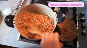 Лезгинское блюдо. Чахари аш с курицей - плов с пшеничной крупой с курицей. #простолюблюготовить