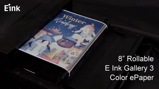 8” Rollable E Ink Gallery 3 Color ePaper