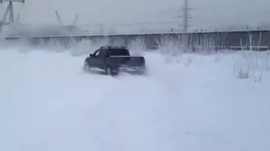Nissan Navara snow Moscow 2013