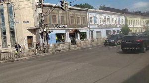 На автобусе по Нижнему Новгороду. От улицы Рябцева до площади Минина и Пожарского.