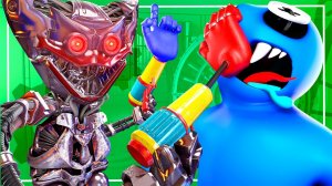 ?Роботы ХАГИ и МАМОЧКА мочат РАДУЖНЫХ ДРУЗЕЙ (Проджект Поппи Плейтайм 3D Анимация)
