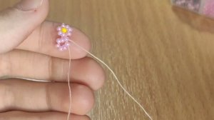 Кольцо из бисера (8 минут работы)