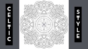 Draw a Celtic cross. Рисуем кельтский крест.