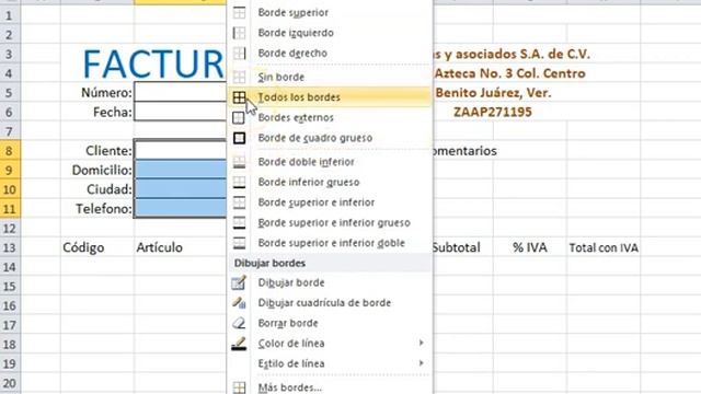 Informática 2 Factura en Excel parte 1 смотреть онлайн