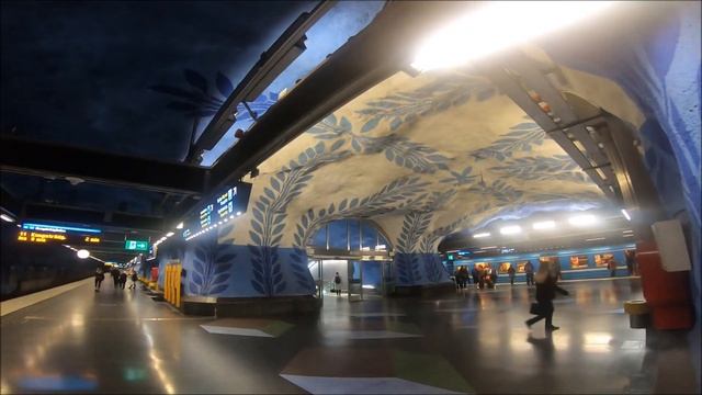 Швеция СТОКГОЛЬМ Самое креативное Метро мира.
