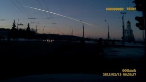 15.02.2013 Метеорит через Каменск-Уральский в Челябинск. "Meteorite Chelyabinsk"