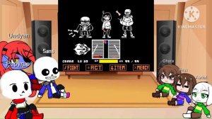 Undertale react to Bad time trio hard mode