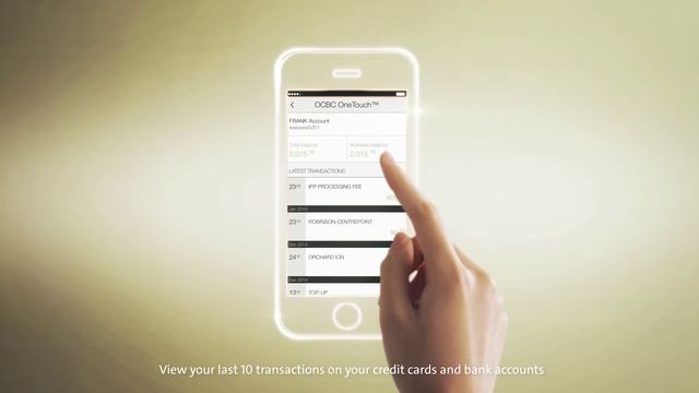 OCBC OneTouch™ - Experience all the new features using only your fingerprint. смотреть онлайн
