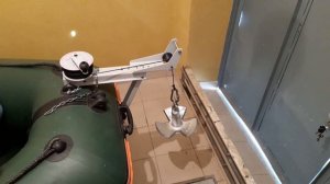 Ручная якорная лебедка на ПВХ лодку
