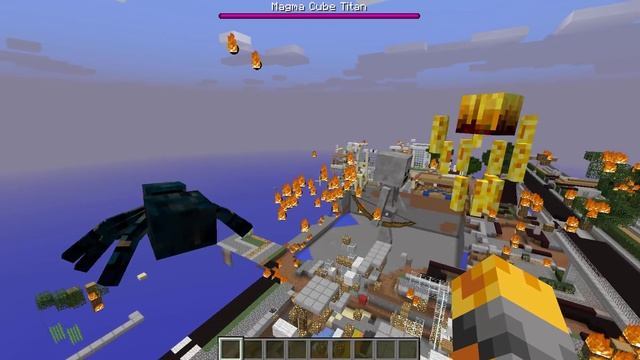 Minecraft TITANS MOD / FIGHT OFF EVIL TITANS AND WATCH THE END OF THE WORLD!! Minecraft смотреть онлайн