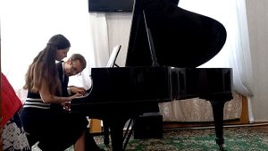 И. Брамс. "Воспоминания о России" (А. Алябьев. "Соловей") для фортепиано в 4 руки