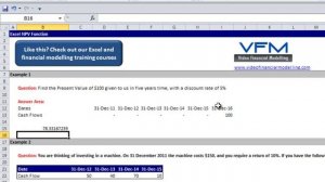 Excel NPV Function