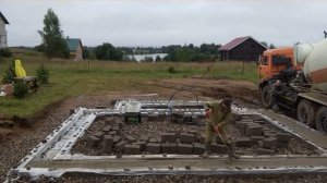 #8 КАК ЗАЛИТЬ ФУНДАМЕНТ ОДНОМУ. #своимируками #фундамент #бетон
