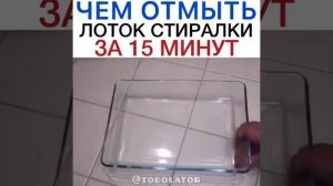 Чем отмыть лоток стиральной машины за 15 минут.