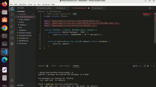 Create ERC-20 Token With OpenZeppelin and Hardhat || Hardhat setup || смотреть онлайн