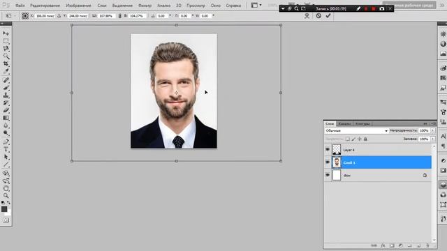 Как сделать шаблон фото 3на4 на документы в фотошопе смотреть онлайн