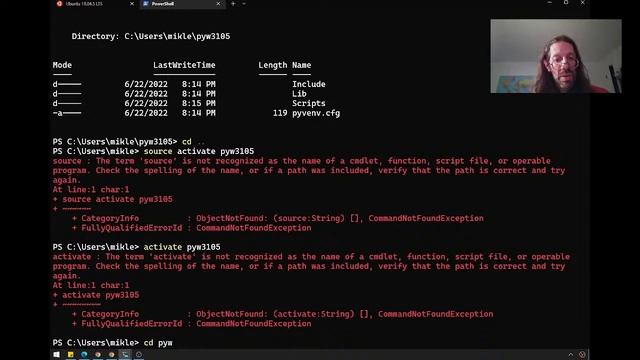 Jupyter Desktop Set Python Environment Error Message