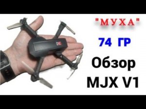 Обзор дрона-мелколета MJX V1 или просто мухи