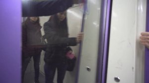 Bulgaria, Sofia, metro night ride from Опълченска to Константин Величков