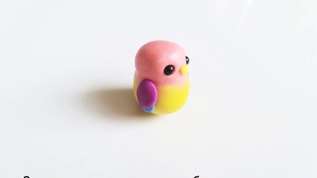 Как слепить Птичку из пластилина в стиле кавайи (kawaii bird) смотреть онлайн