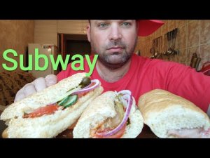 МУКБАНГ САБВЭЙ/MUKBANG SUBWAY/ОБЖОР фаст-фуд