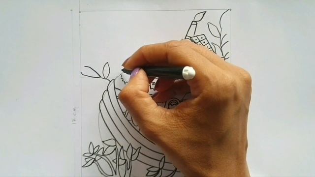 Clean India Drawing | Recreating Swachh bharat abhiyan postage Stamp | Gandhi jayanthi drawing смотреть онлайн