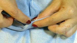 Потайной стежок \ Как шить потайным стежком \ Как зашить отверстие для выворачивания